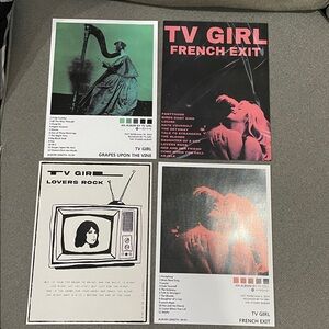 TV Girl Album Cover Wall Art Print Set of 4